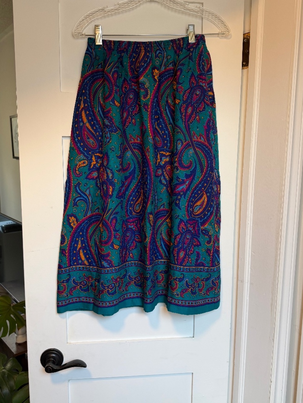 Vintage Alfred Dunner Paisley Midi Skirt Size 10